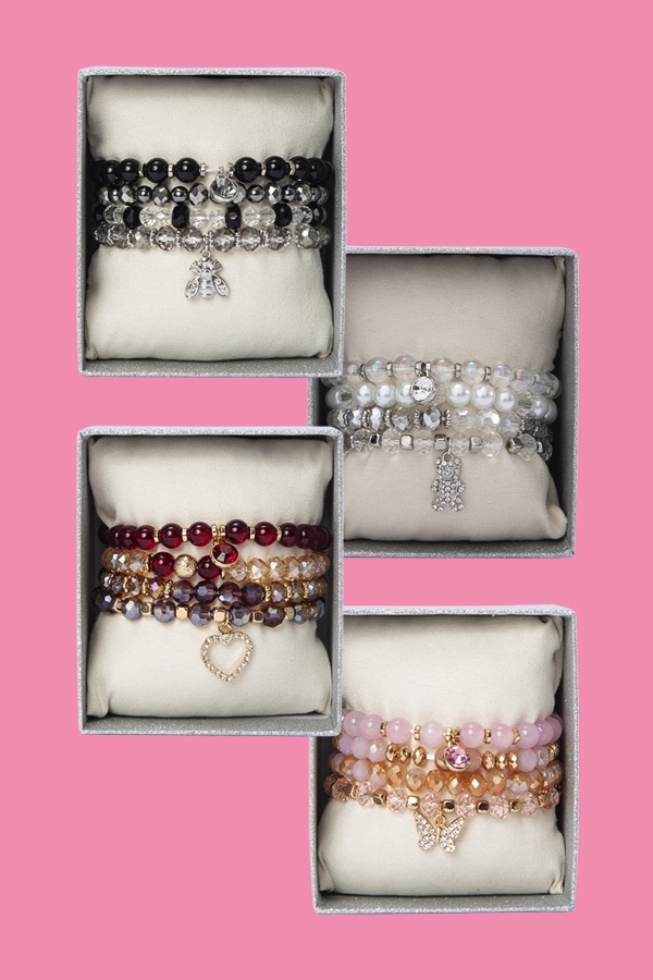 Pc Glass Bracelets Sets