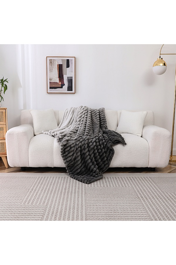 x Ombre Throw Grey $.