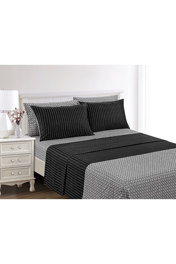 Piece King Turn Diamond Geo Print Black $.