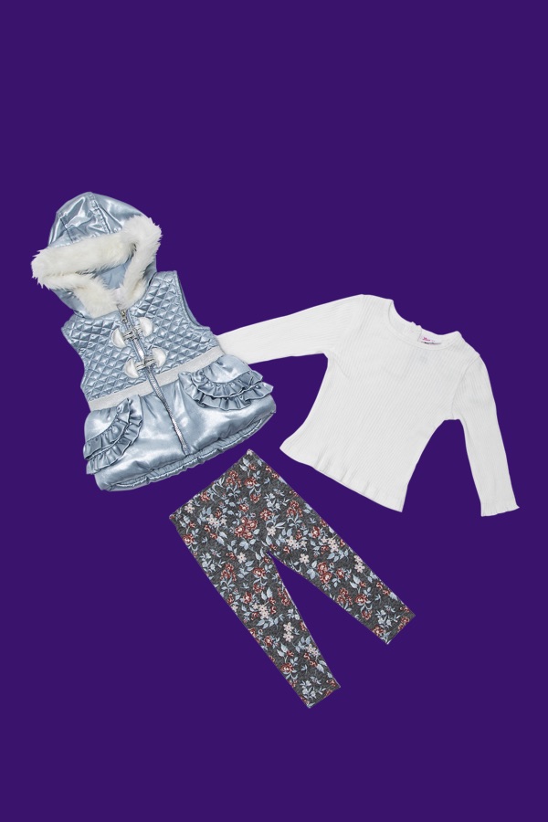 Baby Puffer Vest Set