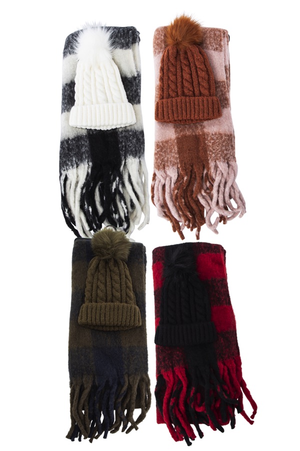 Buffalo Plaid Cold Weather Sets