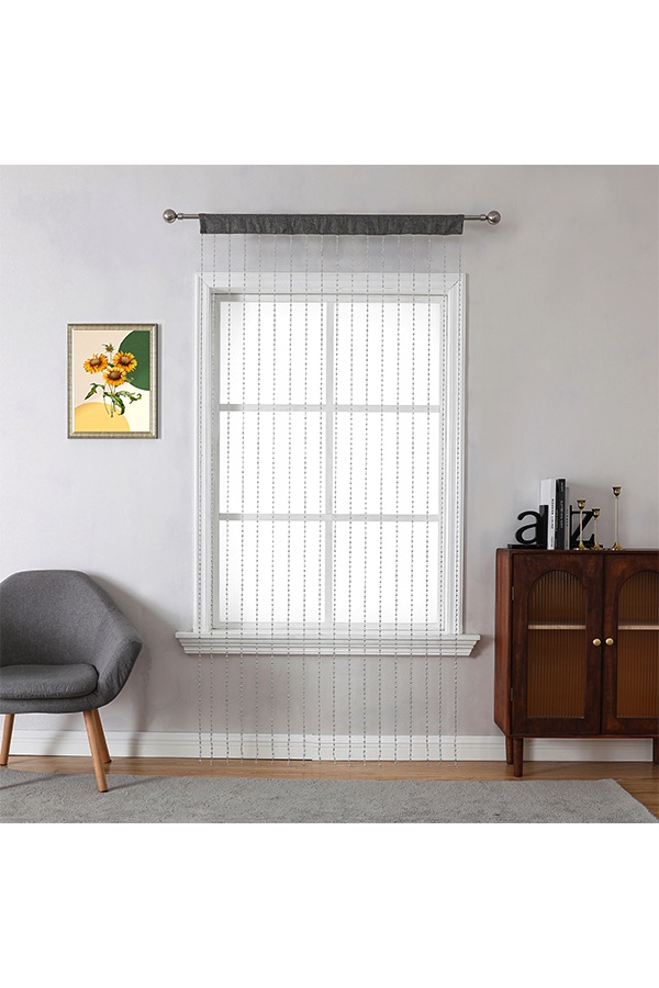 Fotina Beaded Curtain Silver $.