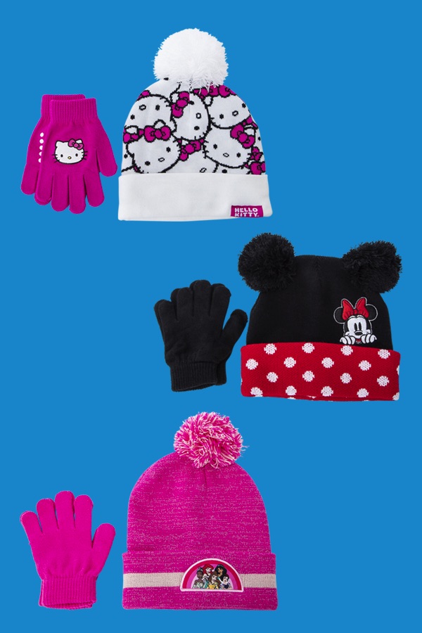 Licensed Character Cold Weather Hat & Glove Sets