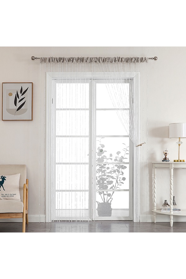 Luna Beaded Curtain Clear $.