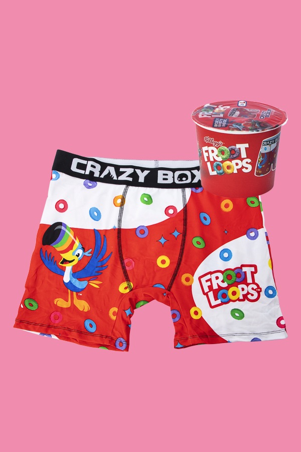 Mens Fruit Loops Novelty Boxer Briefs