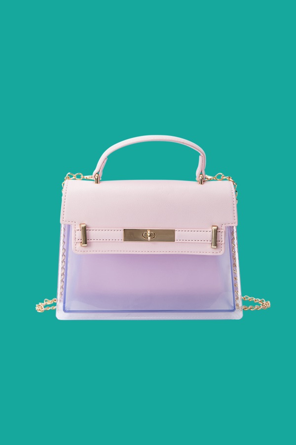 Pink Clear Handbag