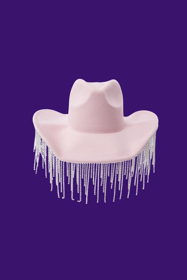 Pink Rhinestone Cowboy Hat