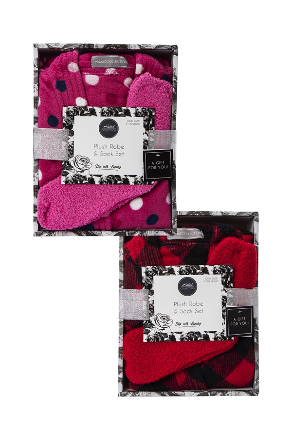 Plush Robe & Sock Set