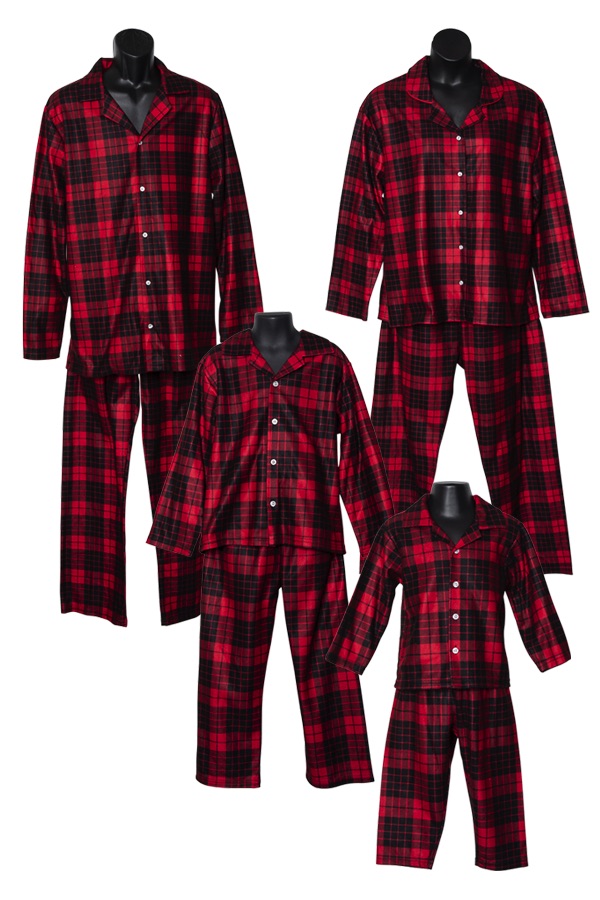 Red Plaid Family Pajamas