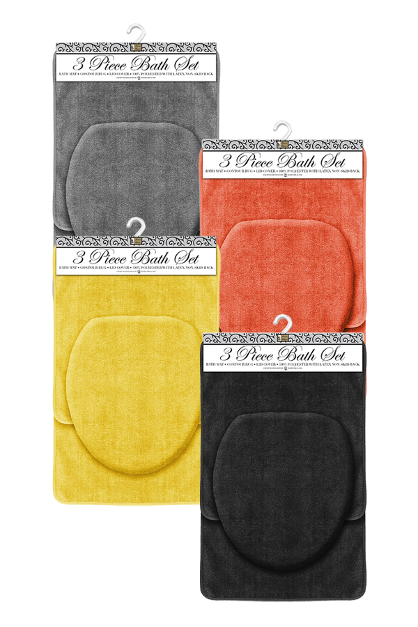 Piece Bath Rug Set Assorted $.