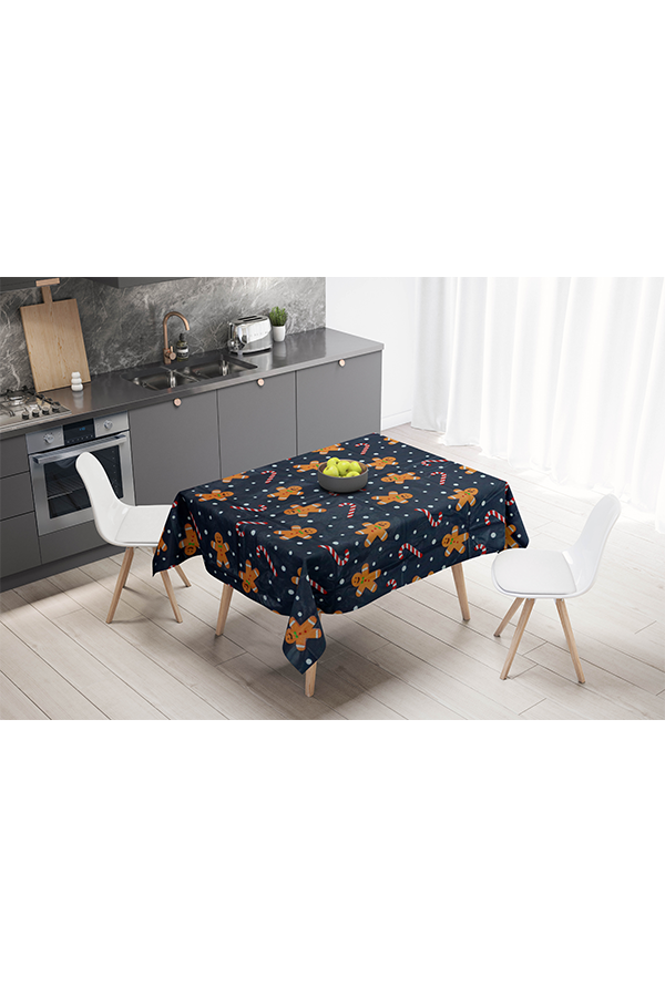 x Christmas Gingerbread Peva Tablecloth $.