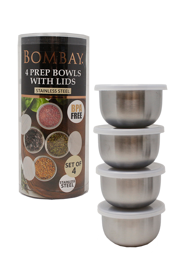Bombay Piece Stainless Steel Prep Bowls $.