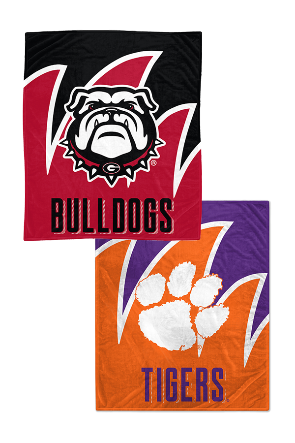 Clemson x Splash Blanket $. NCAABLSKT CLM