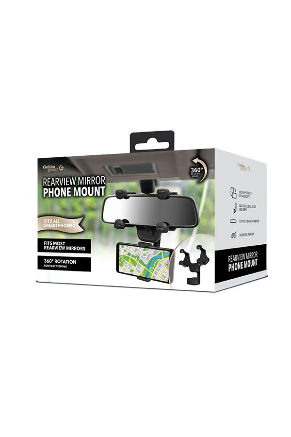 GG REARVIEW MIRROR GRIP CAR MOUNT $. GG RMCL BLK
