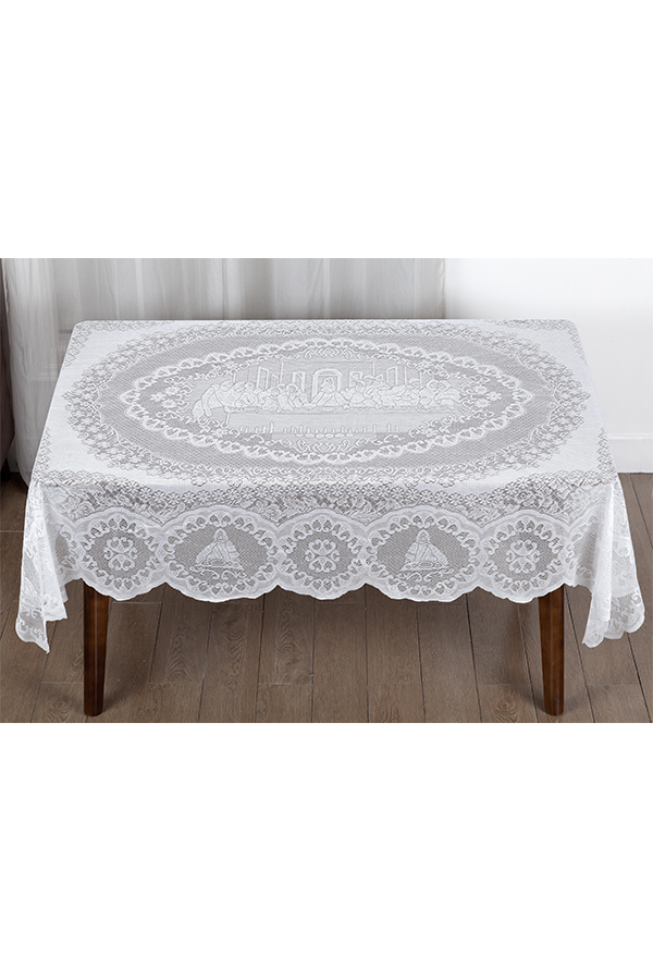 Religious Lace Tablecloth Assorted Sizes $.