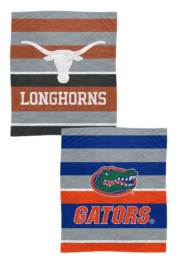 Texas x Stripe Blanket $. NCAABLHTS TEX