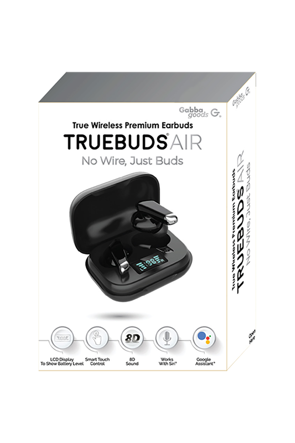 TRUBUD TWS LCD BUDS BLACK $. GG TAIR BLK