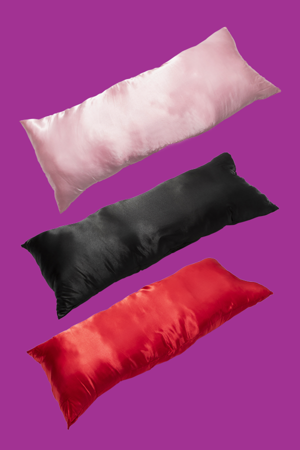 web satin body pillows